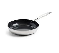 GreenPan Geneva Frying Pan 24cm Stainless Steel Non Stick Cookware Kitchen