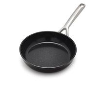 GreenPan GP5 Hard Anodized Healthy Ceramic Nonstick 8" Frying Pan Skillet, Heavy Gauge Scratch Resistant, Stay Flat Surface, Induction, Mirror Finish Handle,Oven Safe, PFAS-Free, Black