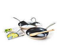 GreenPan Limited Edition 10th Anniversary 5pc Ceramic Non-Stick Cookware Set, Bronze