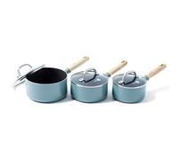 GreenPan Mayflower 3 Piece Saucepan Set With Lids