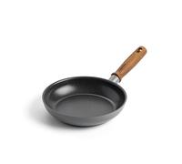 Greenpan Mayflower Pro Hard Anodized Healthy Ceramic Nonstick 20 cm Frying Pan Skillet, Vintage Wood Handle, PFAS-Free, Induction Suitable, Charcoal Gray