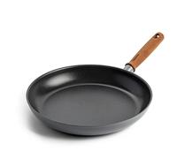 Greenpan Mayflower Pro Hard Anodized Healthy Ceramic Nonstick 26 cm Frying Pan Skillet, Vintage Wood Handle, PFAS-Free, Induction Suitable, Charcoal Gray