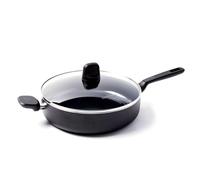 GreenPan Memphis Healthy Ceramic Non-Stick 28 cm/4.2 Litre Sauté Pan, PFAS Free,Induction, Oven Safe, Black