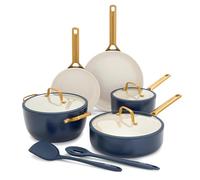 GreenPan Nonstick Reserve Pro 10 Piece Cookware Set, NSF Certified Ceramic, Hard Anodized PFAS-Free Pots & Pans Set with Lids, Stainless Steel Handles, Oven & Dishwasher Safe, Twilight Blue