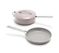 GreenPan Nova 10” Frying Pan Skillet and 4.37QT Sauté Pan with Lid, Oprah’s Favorite Things 2024, PFAS-Free Ceramic Nonstick, Induction Suitable, Sear, Fry, Broil, Dishwasher & Oven Safe, Clay