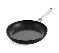 GreenPan Omega Hard Anodized Advanced Healthy Ceramic Nonstick, 11" Frying Pan Skillet,Anti-Warping Induction Base, Diamond Reinforced Durable Coating,Stay-Flat Surface for Oil,Oven&Broiler Safe,Black