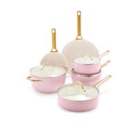 GreenPan Padova casserole and frying pan set 10 parts Blush pink