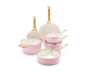 GreenPan Padova casserole and frying pan set 10 parts Blush pink