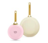 GreenPan Padova Reserve 2 Piece Frypan Set Blush Pink