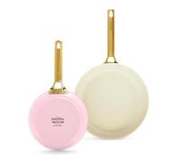 Greenpan Padova Reserve 2 Piece Frypan Set Blush Pink