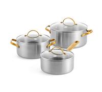 GreenPan Padova Reserve 3 Piece Uncoated Set Stainless Steel