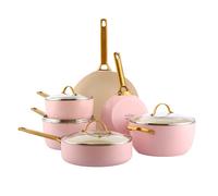 GreenPan Padova Reserve 6 Piece Cookware Set Blush Pink