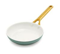 GreenPan Reserve 2.0 20cm Ceramic Non-Stick Frying Pan, Induction, Green | Ceramic non-stick, hard-anodised aluminium body, gold-tone handle, induction