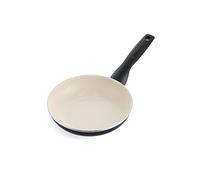 GreenPan Rio Healthy Ceramic Non-Stick 18cm Frying Pan Skillet, PFAS Free, Stay-Cool Handle, Oven Safe up to 160°C, Black & Cream