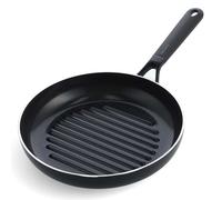 GreenPan SmartShape Healthy Ceramic Non-Stick 28 cm Grill Pan, PFAS-Free, Induction Suitable, Oven Safe, Black