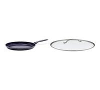 GreenPan, Torino Ceramic Non-Stick Frying Pan with Lid - 28 cm, Black
