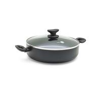 Greenpan Torino Frying Pan 24 cm with Lid, 2.91 L, Ceramic Non-Stick PFAS-Free, Induction, Oven Safe up to 160°C, Dishwasher, Black