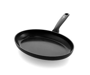 GreenPan Torino Healthy Ceramic Non-Stick 32 cm Fish Pan, PFAS Free, Induction, Oven Safe up to 160°C, Dishwasher Safe, Black