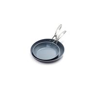 GreenPan Valencia Pro Hard Anodized Healthy Ceramic Nonstick 8"" and 1