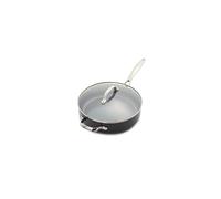 GreenPan Valencia Pro Hard Anodized Induction Safe Healthy Ceramic Nonstick, Saute Pan, 4.5QT, Gray