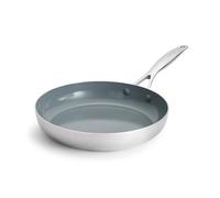 GreenPan Valencia Pro Stainless Steel 12” Frying Pan Skillet, Induction Suitable Mirrored Tri-Ply, Ceramic Nonstick PFAS-Free PFOA-Free, Multi Clad Cookware, Dishwasher Oven & Broiler Safe