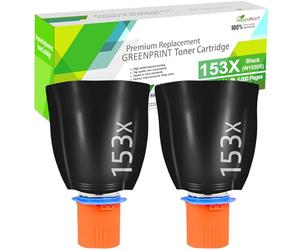 GREENPRINT 2 Packs 153X W1530X (153A W1530A) Compatible Toner Reload Kits Toner Cartridges High Yield 5000 Pages for Tank Printers 2504 2504dw 1504 1504w MFP 2606dw 2604 1604 1604w 2604dw 2604sdw