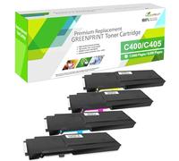 GREENPRINT 4 Colors Compatible Toner Cartridges for Xerox VersaLink C400 C400n C400dn C405 C405n C405dn MFP Extra High Yield 10500 pages for Black 8000 pages for Cyan Magenta Yellow