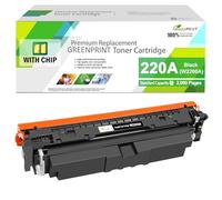 GREENPRINT WITH CHIP 220A W2200A ( 220X W2200X ) Compatible Toner Cartridge Black Standard Capacity 2000 Pages for H P Color LaserJet Pro 4202 4202dw 4202dn MFP 4302 4302dw 4302fdw 4302fdn Printers