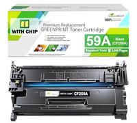 GREENPRINT WITH CHIP 59A CF259A Compatible Toner Cartridge Black Standard Capacity 3000 Pages for M304 M304a M404 M404n M404dn M404dw M428 M428dw M428dn M428fdw M406 M406dn MFP M430 M430f Printers