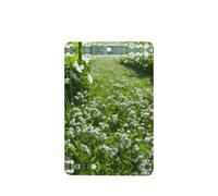 Greens And Flowers Pattern Car Air Fresheners 4 Pcs Rectangle Hanging Aromatherapy Tablets Scented Fresheners For Bedroom Bathroom