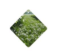 Greens And Flowers Pattern Car Air Fresheners 4 Pcs Square Hanging Aromatherapy Tablets Scented Fresheners For Bedroom Bathroom