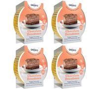 Green's Chocolate Decadence Baking Kit 4 x 218g, Triple Chocolate Deep Fill Cheesecake Mix, Includes Baking Tin, Simply Add Double Cream, Milk, and Butter, each Serves 6 to 8