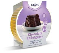Green's Chocolate Indulgence Baking Kit 410g, Chocolate Deep Fill Sponge Cake Mix with Frosting Mix, Includes Baking Tin, Simply Add Eggs, Butter and Water, Serves 6 to 8
