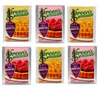 Green's Quick Jel, Home Baking Since 1902, Orange and Red Flavours - (Pack of 6)