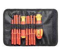 GREENSAPPIRE 10 Piece Insulated Screwdriver Set - VDE Certified 1000V Electrician Screwdrivers with Magnetic Tips, Ergonomic Handles, CR-V Steel & Portable Storage Case