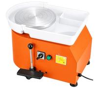GREENSAPPIRE 350W Electric Pottery Wheel - 25cm Turntable Potters Wheel for Adults & Kids, Adjustable Speed Clay Forming Machine with Foot Pedal & Handle, DIY Ceramic Art Kit