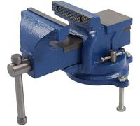 GREENSAPPIRE 6 Inch Table Vice 360° Swivel Base Cast Iron Bench Vise Tool | Workshop Clamping Tool precision jaws rust resistant cast iron adjustable swivel base for drilling welding grinding DIY