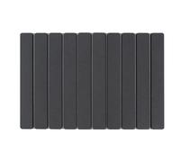GREENSAPPIRE 60x40 cm Diatomaceous Stone Bath Mat - Non-Slip, Super Absorbent & Quick-Drying Foldable Floor Mat for Bathroom, Easy to Store and Space-Saving (Dark-gray)