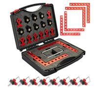 GREENSAPPIRE 90 Degree Right Angle Positioning Square Clamp, Aluminum Alloy Right Angle Clamp,Professional Woodworking Tools Woodworking Block for Picture Frames Cabinet Drawers - 2 Sets （14cm/5.5"）