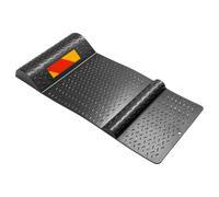 GREENSAPPIRE Car Parking Mat Wheel Stopper Parking Aid with Reflective Strips, Non-Slip Tire Guide Block for Garage Vehicles Trucks, 2 Easy Installation Ways, 3500KG Load (2 PCS)