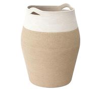 GREENSAPPIRE Cotton Rope Basket 105L Laundry Basket Basket Woven Storage Basket Dirty Clothes Basket Laundry Bin With Extended Handles Toy Storage Organiser For Storage Clothes Toys (Brown)