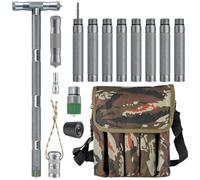 GREENSAPPIRE Foldable 8-Section Aluminum Alloy Trekking Poles with Canvas Storage Bag, Lightweight Durable Walking Sticks for Hiking, Backpacking, Camping & Outdoor Adventures