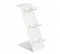 GREENSAPPIRE Headphone Stand with Controller Holder, Desk Headset Stand with Aluminum Support Bar, Gaming Accessories Organizer for Headphones, Game Controllers, Switch, iPad & Mobile Phone (White)