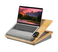 GREENSAPPIRE Laptop Tray Lap Desk 41.5X34X8CM Lapdesk with Cushion Laptop Stand Portable Tray Adjustable Angle Ergonomic Design for Notebook Tablet Laptops Stand for Desk Suitable for Travel
