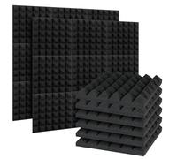 GREENSAPPIRE Premium Acoustic Wall Panels - 24Pcs High-Density Foam Sound Absorbing Panels - Easy to Install with Adhesive Tape - Ideal for Home Theater, Studio & Office (Other)