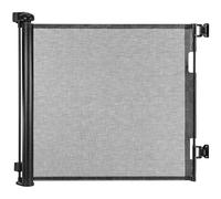 GREENSAPPIRE Retractable Baby Gate 300cm Wide x 86cm Tall, Extra Tall Mesh Safety Gate for Baby & Pets, One-Handed Operation, Child & Dog Gate for Stairs, Doorways, Hallways, Indoor/Outdoor Use, Black