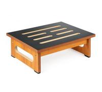 GREENSAPPIRE Wooden Step Stool for Adults & Seniors, Heavy Duty 450 lbs Capacity, Non-Slip Rubber Top & Feet, 5.5” High Platform Step Stool for Bedroom, Bathroom, Kitchen, Bedside, High Beds