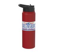 Greensboro North Carolina Hometown Stainless Steel Insulated Water Bottle