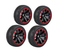 Greensen 1/10 Off -road Tire Set of 4 for Racing Cars Rubber Tires with Maximum Handle for the Hardest terrain (#3)