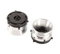 Greensen 1 Pair NAB Hub Adapters, 10 Inch Aluminum Alloy Reel to Reel Tape Recorder Adapters for Studer ReVox with Polished Metal Handle & ABS Base (Silver)
